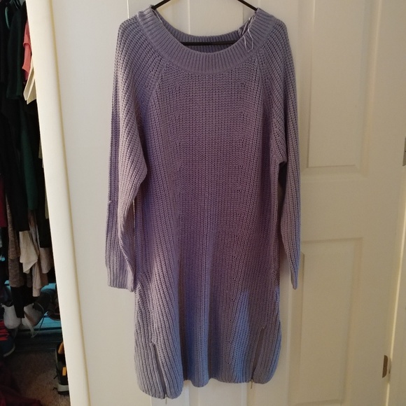 Yours Clothing Dresses & Skirts - Periwinkle 22/24 long sleeve sweater dress nwot